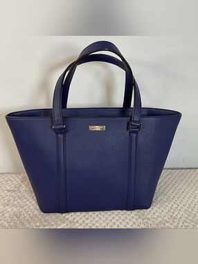 Kate Spade Navy Saffiano Leather Tote